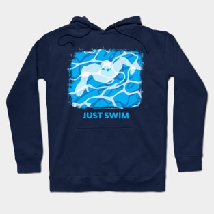 Swim Pool Just Swim Freestyle Hoodie